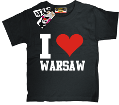 I love Warsaw - oryginalna dziecięca koszulka, kod: SZDZ00117K