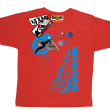 Snowboard mountain kids koszulka dziecięca - red