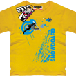 Snowboard mountain kids koszulka dziecięca - yellow