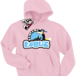 Łobuz fajna bluza dziecięca z kapturem - pink