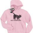 Kot paskowy zabawna bluza dziecięca - różowy