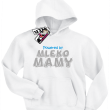 Powered by mleko mamy zabawna dziecięca bluza z nadrukiem - white