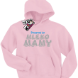 Powered by mleko mamy zabawna dziecięca bluza z nadrukiem - pink