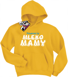 Powered by mleko mamy - zabawna dziecięca bluza z nadrukiem, kod: SZDZ00191S