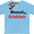Wnuczek dziadziusia zabawna koszulka dziecięca - sky blue