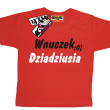 Wnuczek dziadziusia zabawna koszulka dziecięca - red