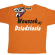 Wnuczek dziadziusia zabawna koszulka dziecięca - orange