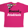 Wnuczek dziadziusia zabawna koszulka dziecięca - pink