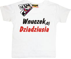 Wnuczek dziadziusia - zabawna koszulka dziecięca, kod: SZDZ00112K
