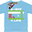 Gra 8-bit 4 life tshirt dla dziecka - błękitny