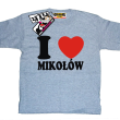 I love Mikołów dziecięca koszulka z nadrukiem - melanż