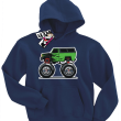 Monster Green Car bajerancka bluza dziecięca - navy blue