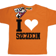 I love Szczecin dziecięca koszulka - pomarańczowy