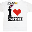 I love Szczecin dziecięca koszulka - biały