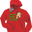 Kto rano wstaje...- super dziecięca bluza - czerwony