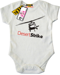 Desert strike helikopter - świetne body dziecięce, kod: SZDZ00078B