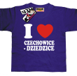 I love Czechowice-Dziedzice tshirt dziecięcy z nadrukiem - purple