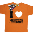 I love Czechowice-Dziedzice tshirt dziecięcy z nadrukiem - orange
