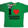 I love Czechowice-Dziedzice tshirt dziecięcy z nadrukiem - green