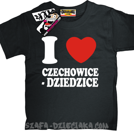 I love Czechowice-Dziedzice tshirt dziecięcy z nadrukiem - black