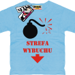 Strefa wybuchu fajna koszulka - niebieska