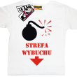 Strefa wybuchu fajna koszulka - biała