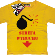 Strefa wybuchu fajna koszulka - żółta