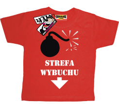 Strefa wybuchu - fajna koszulka dziecięca, kod: SZDZ00036K