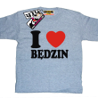 I love Będzin koszulka dziecięca z nadrukiem - melanżowy