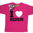 I love Będzin koszulka dziecięca z nadrukiem - różowy