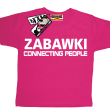 Zabawki connecting people zabawna koszulka dla dziecka - pink