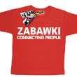 Zabawki connecting people zabawna koszulka dla dziecka - red