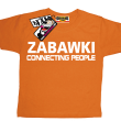 Zabawki connecting people zabawna koszulka dla dziecka - orange