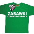 Zabawki connecting people zabawna koszulka dla dziecka - green