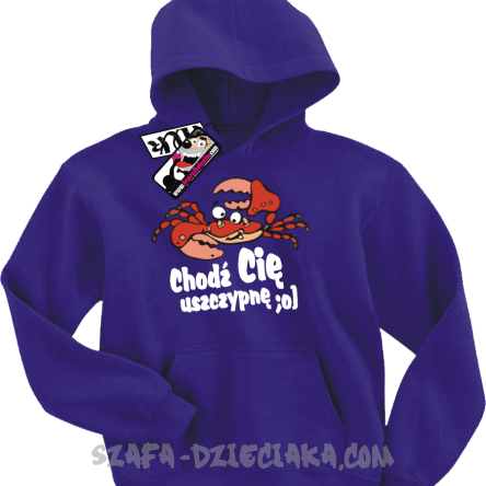 Chodź Cię uszczypnę super bluza dziecięca - purple