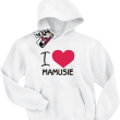 I love Mamusie bluza dziecięca - biały