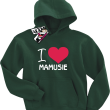 I love Mamusie bluza dziecięca - butelkowy