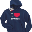 I love Mamusie bluza dziecięca - granatowy