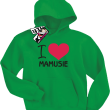 I love Mamusie bluza dziecięca - zielony