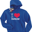 I love Mamusie bluza dziecięca - niebieski