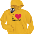 I love Mamusie bluza dziecięca - żółty