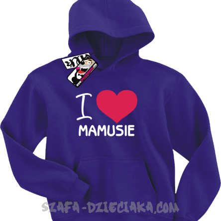 I love Mamusie bluza dziecięca - fioletowy