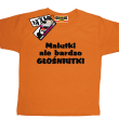 Malutki, ale bardzo głośniutki zabawna dziecięca koszulka - pomarańczowa