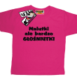 Malutki, ale bardzo głośniutki zabawna dziecięca koszulka - różowa