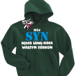 Mój syn będzie łamał serca waszym córkom bluza dziecięca z nadrukiem - butelkowy