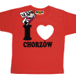 I love Chorzów super koszulka dziecięca z nadrukiem - czerwony