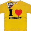 I love Chorzów super koszulka dziecięca z nadrukiem - żółty