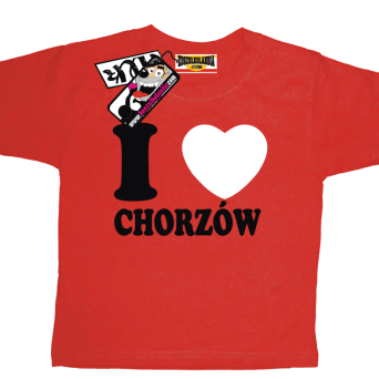 I love Chorzów - super koszulka dziecięca z nadrukiem, kod: SZDZ00216K