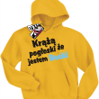 Krążą pogłoski, że jestem boski odlotowa bluza dziecięca - żółty