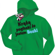 Krążą pogłoski, że jestem boski odlotowa bluza dziecięca - zielony